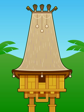 recommend clip art: Uma Lulik sacred spirit house in East Timor