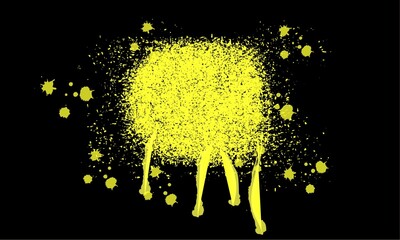 Abstract Yellow Black Aerosol Background Graphic For Illustration