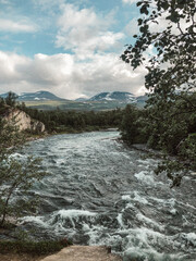 mountain river in the mountains