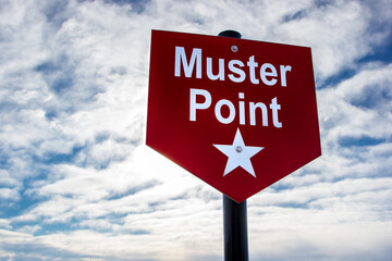 Muster Point Sign