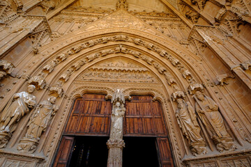 Portal del Mirador, Catedral de Mallorca,  La Seu,l siglo XIII. gótico levantino, palma, Mallorca, balearic islands, Spain