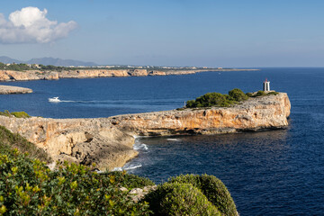 Fototapeta na wymiar Morro de Sa Carabassa, Porto Cristo, Manacor, Mallorca, Balearic islands, spain