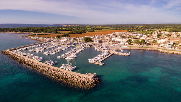 puerto deportivo S Estanyol, Llucmajor, Mallorca, balearic islands, Spain