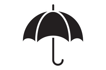 Umbrella rain protection vector icon. Parasol for rainy day protect.