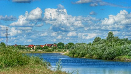 landscape with lake