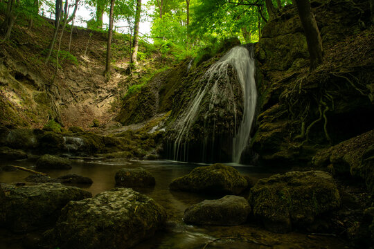Lutter waterfalls near Grossbartloff in Thuringia