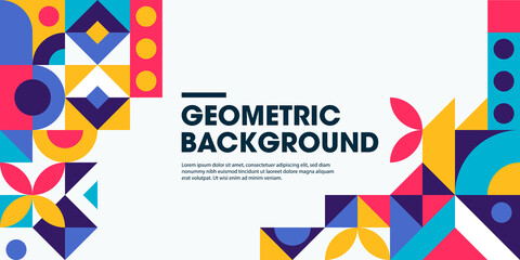 Geometry minimalist artwork poster with simple shape and figure. Abstract vector pattern design in Scandinavian style for web banner, business presentation, branding package, fabric print, wallpaper