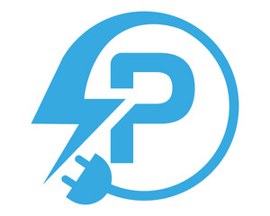 P  modern Logo vector icon template