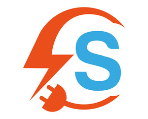 S  modern Logo vector icon template