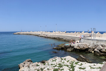 Promenade in the old town of Giovinazzo. Bari, Puglia, Italy