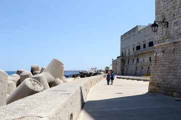 Promenade in the old town of Giovinazzo. Bari, Puglia, Italy