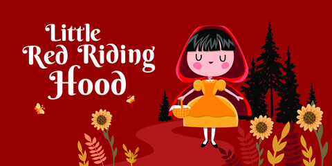 
Little red riding hoot banner
