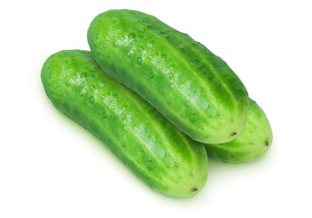 Cucumbers on isolated white background