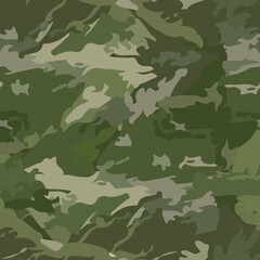 Seamless texture military camouflage repeats army green hunting.