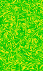 Illustration of eye-catching lime green and lemon yellow abstract pattern