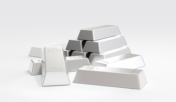 Stack Of Silver Bars