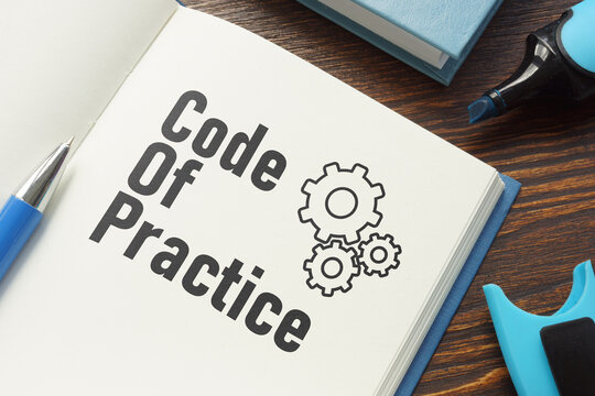 Code of practice COP is shown using the text
