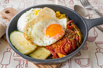 ワンパン料理　ハンバーグ