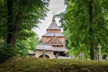 Wooden Orthodox Church in Radruż. The site is inscribed on the UNESCO World Heritage List