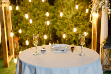 wedding reception table