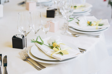 wedding table setting