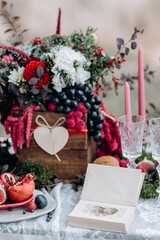 christmas table setting