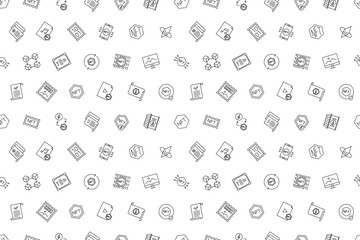 Vector NFT pattern. Non-fungible token seamless background
