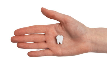 Lost tooth of adult concept. Teeth loss. Stomatology. High quality photo