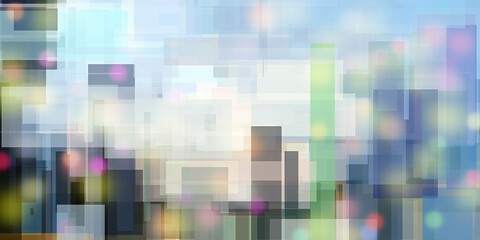 Abstract blocks template design background