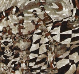 Chess figures and board