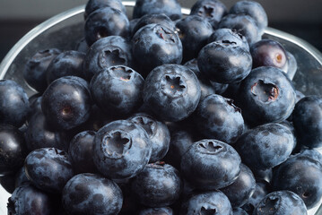 summer blue blueberries close-up. Macro photo.Original color. photography