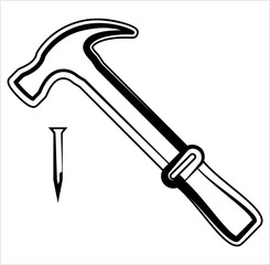 Hammer Nail Icon M_2207001
