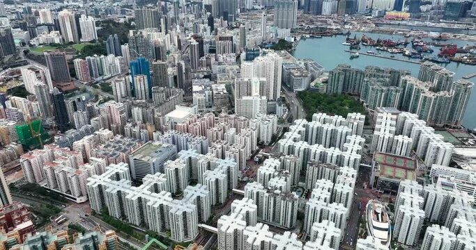 Hung Hom, Hong Kong Top view of Hong Kong city