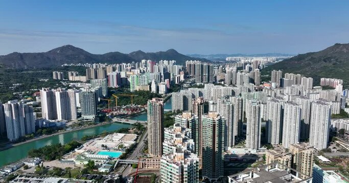 Tuen Mun, Hong Kong Top view of Hong Kong city