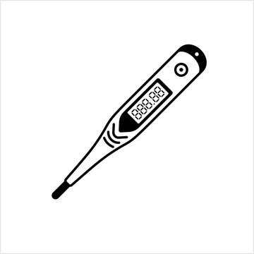 recommend clip art: Digital Thermometer Icon, Temperature Measuring Equipment Icon