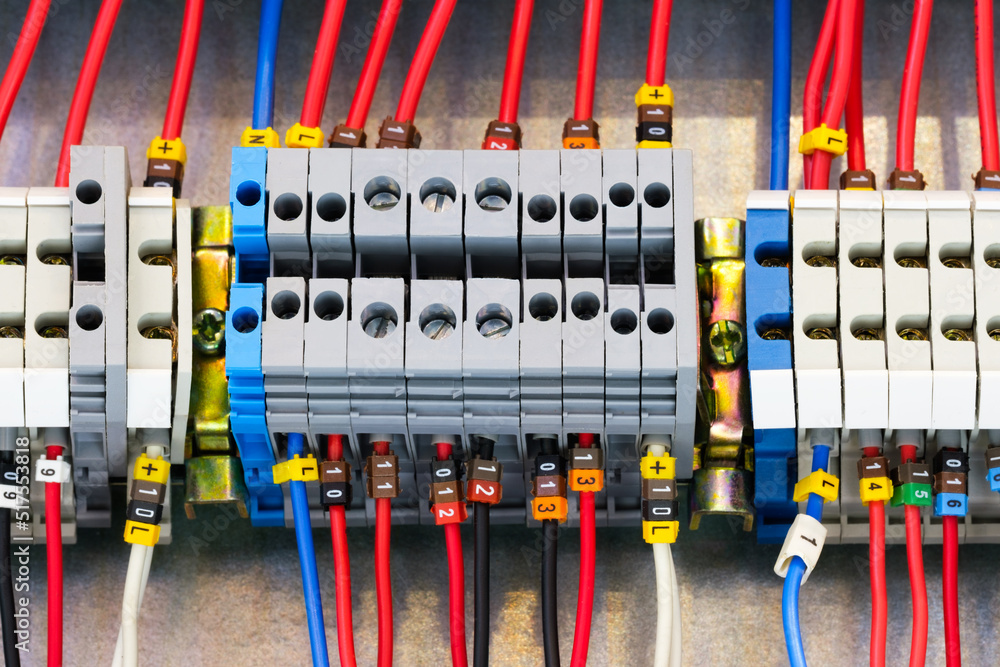 Aufkleber new automated system of electric power supply and distribution. electric boxes with high-voltage equ