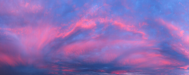 Beautiful sky sunset as background