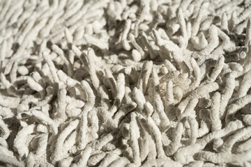 Fabric texture with pile and fibers. ropes fabric. Yarn. twill weave