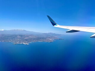 view from airplane window