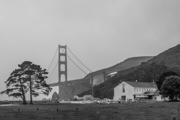Golden Gate Bridge view of Bay Area Discovery Museum