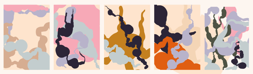 abstract trendy background templates. Minimalist aesthetic