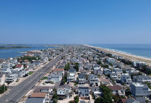 Aerial View Of Long Beach Island, New Jersey