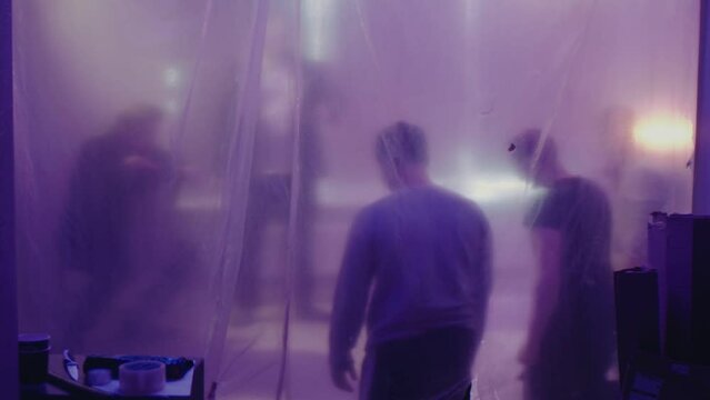 conflict in illegal laboratories. High quality FullHD footage