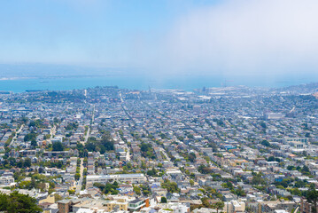 San Francisco downtown view from Twin Peaks