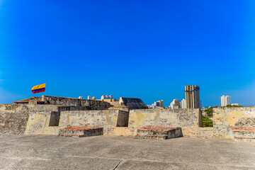 old fortress in the city Colombia Cartagena