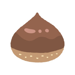 食べ物_果物_栗_線無し