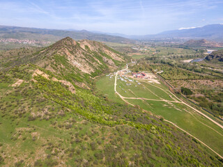 Fototapeta premium Aerial view of Kozhuh Mountain, Bulgaria