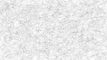 Hand drawn curved lines chaos scrawls. Random chaotic pattern. Abstract artwork.