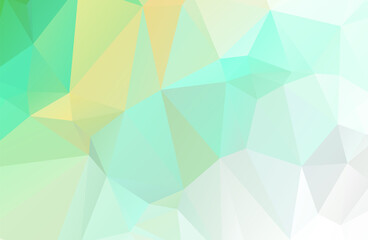 white and green Color polygon background or frame. Abstract Rectangle Geometrical Background. Geometric design for business presentations or web