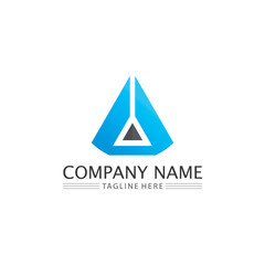 A Letter Logo Template, design font A
